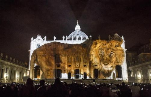 A moment of "Fiat lux: Illuminating Our Common Home", at Saint Peter's Basilica, Vatican City, Rome, 08 December 2015. ANSA/ GIUSEPPE LAMI